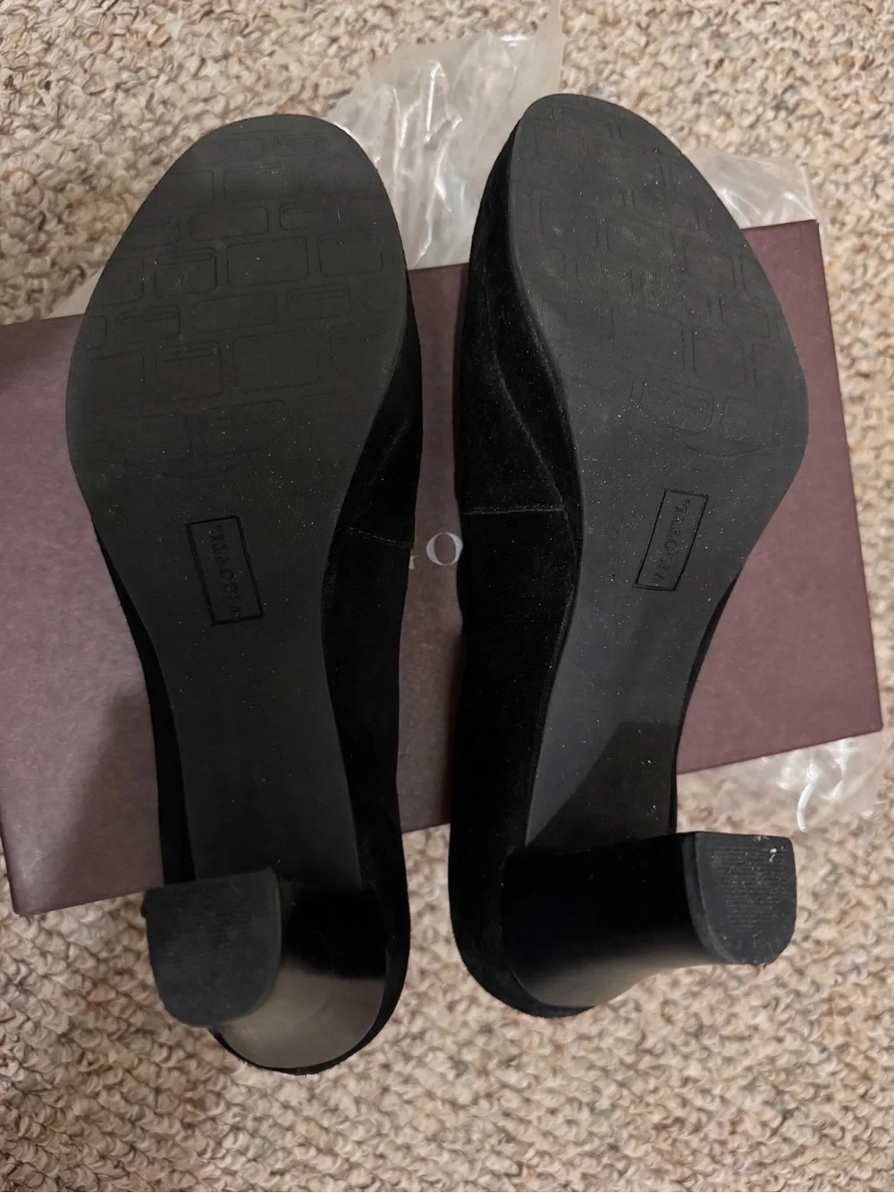 Vigotti Black Suede Mary Jane Heel